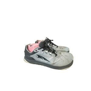 ALTRA Men's Lone Peak 9 Waterproof Low Hiking Shoe Sz 13 Gray Blk Used